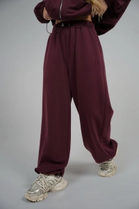 SPODNIE DAMSKIE BG VOLUME | BORDO