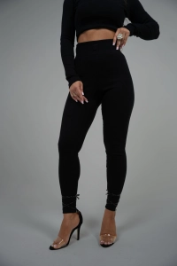 LEGGINSY DAMSKIE BG SCULPT | CZARNY