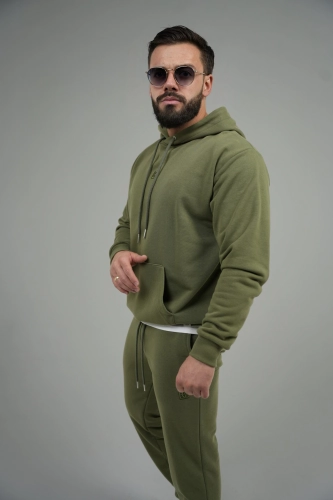BLUZA MĘSKA BG LAYER | OLIWKA