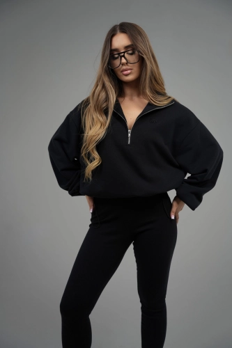 BLUZA DAMSKA BG PIVOT | CZARNY