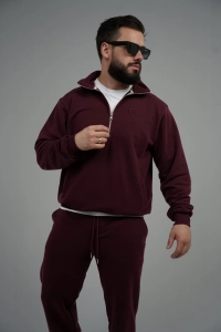 BLUZA MĘSKA BG SHIFT | BORDO
