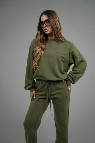 BLUZA DAMSKA BG CORE | OLIWKA