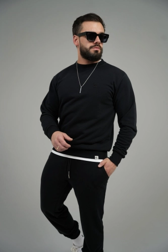 BLUZA MĘSKA BG FRAME | CZARNY