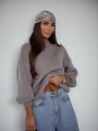 Sweter damski z moherem Aquarelle Me Gusta fango