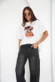T-shirt damski Me Gusta ecru