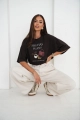 T-shirt damski Me Gusta brązowy