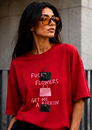T-shirt damski Me Gusta czerwony 