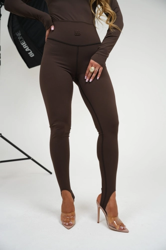 LEGGINSY DAMSKIE BG DEFINE | GORZKA CZEKOLADA