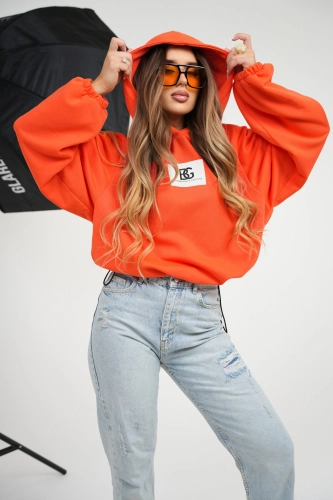 BLUZA DAMSKA BG TOGETHER | POMARAŃCZ