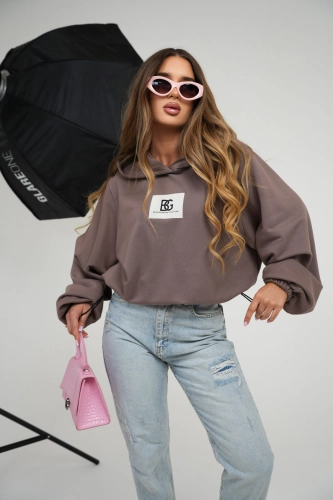 BLUZA DAMSKA BG TOGETHER | CIEMNY BEŻ