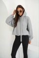 Bluza oversize Me Gusta szary melanż