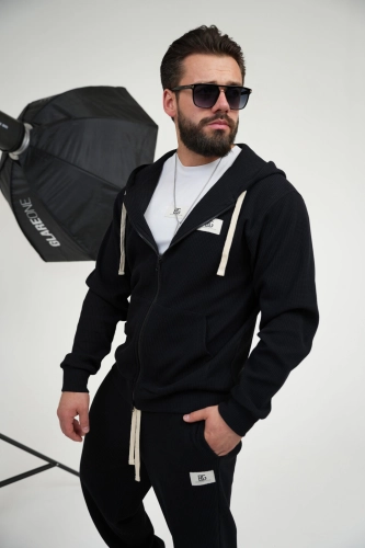 BLUZA MĘSKA BG ELEMENT | CZARNY
