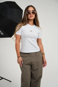 T-SHIRT DAMSKI BG FIT | BIAŁY