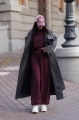 Płaszcz damski oversize Me Gusta szary