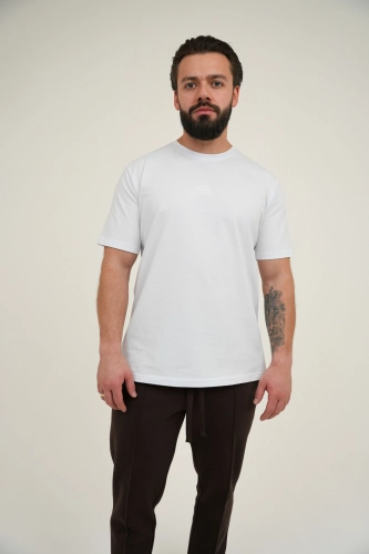 T-SHIRT MĘSKI BG MARK | BIAŁY