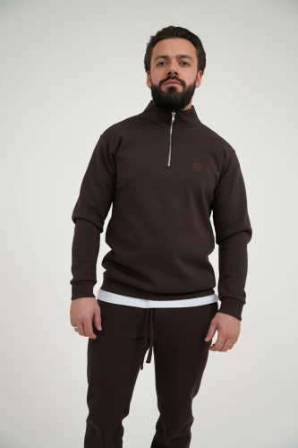 BLUZA MĘSKA BG EDGE | GORZKA CZEKOLADA