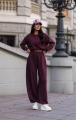 Dres damski oversize bawełniany Me Gusta śliwka