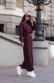 Dres damski oversize bawełniany Me Gusta śliwka