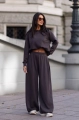 Dres damski oversize bawełniany Me Gusta brązowy