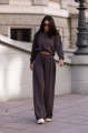 Dres damski oversize bawełniany Me Gusta brązowy