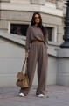 Dres damski oversize bawełniany Me Gusta cappuccino