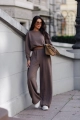 Dres damski oversize bawełniany Me Gusta cappuccino