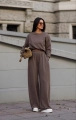 Dres damski oversize bawełniany Me Gusta cappuccino