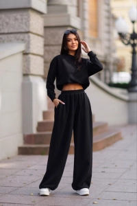 Dres damski oversize bawełniany Me Gusta czarny