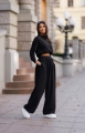 Dres damski oversize bawełniany Me Gusta czarny