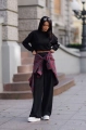 Dres damski oversize bawełniany Me Gusta czarny