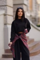 Dres damski oversize bawełniany Me Gusta czarny
