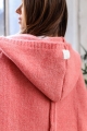 Kardigan z kapturem Me Gusta Mateo koralowy