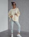 Bluza z muchą Me Gusta ecru