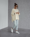 Bluza z muchą Me Gusta ecru