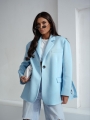 Marynarka damska casual Me Gusta błękitna