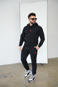 BLUZA MĘSKA BG HOP | CZARNY