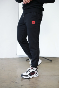 SPODNIE MĘSKIE BG VOLCANO | CZARNY