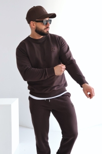 BLUZA MĘSKA BG BASIC | GORZKA CZEKOLADA