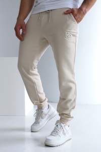 SPODNIE MĘSKIE BG BRAND | JASNY BEŻ